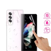 Samsung Galaxy Z Fold 6 Uyumlu Ön+Arka Body Şeffaf Ultra koruyucu Nano Jelatin - 7