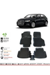 İzoref Audi A3 HB 2015 Model 4D Havuzlu Paspas thumbnail 1