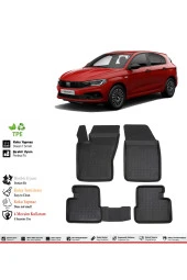 İzoref Fiat Egea HB 2023 Model 4D Havuzlu Paspas thumbnail 1