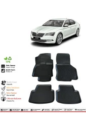 İzoref Skoda Super B 2026 Model 4D Havuzlu Paspas thumbnail 1