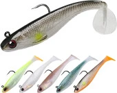 Valkyrie 6 Adet 9cm 12gr Yumuşak Silikon 3D Balık Sahte Olta Yem Seti Wobbler Levrek Yemi - 3