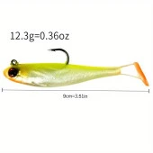 Valkyrie 6 Adet 9cm 12gr Yumuşak Silikon 3D Balık Sahte Olta Yem Seti Wobbler Levrek Yemi - 8