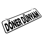 Döner Dünyam Yazılı Sök Tak Dekor Plaka - 1