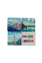 Kanada Temalı Dörtlü Taş Magnet thumbnail 3