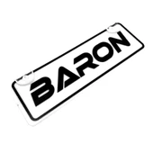 Baron  Yazılı Sök Tak Dekor Plaka - 1