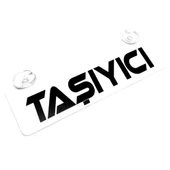 Taşıyıcı Yazılı Sök Tak Dekor Plaka - 1