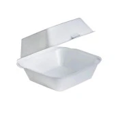 Dağyüce Tek Kullanımlık Köpük Hamburger Kapaklı Kase Kutu - 15x15x8 Cm. - 100 Adet thumbnail 1