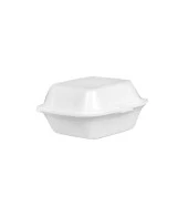 Dağyüce Tek Kullanımlık Köpük Hamburger Kapaklı Kase Kutu - 15x15x8 Cm. - 100 Adet thumbnail 2