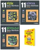 11. Sınıf Fizik Kimya ve Biyoloji Soru Bankası 3lü Set - 1