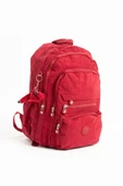 571 collections Ultra Hafif Çok Cepli Krinkıl Sırt Çantası Kırmızı (Model: 571-3B) thumbnail 5