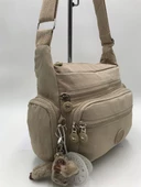 Çapraz Askılı Ultra Hafif Çok Cepli Omuz Çantası Vizon (Model: 571-6F) - 2