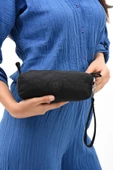 Tek Bölmeli Kalemlik (Yıkanabilir ve Su Geçirmez, makyaj çantası ) Siyah (Model: 571-15H) - 1