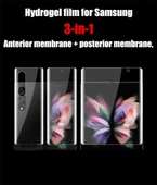 Samsung Galaxy Z Fold 6 Uyumlu 2 Ön 1 Arka Body Şeffaf Ultra koruyucu Nano Jelatin - 4
