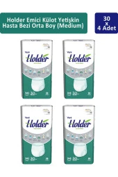 Holder Emici Külot Yetişkin Hasta Bezi Orta Boy ( Medium ) 30 x 4 Adet - 1