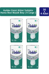 Holder Emici Külot Ekstra Büyük Boy XL 30'lu 4 Adet Hasta Bezi thumbnail 1