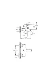Win S Banyo Bataryası A42676 Krom - 2