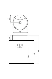Newart Batarya Delikli Lavabo - 2