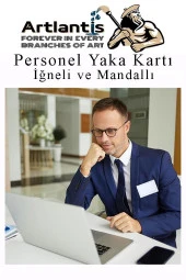 Personel Şeffaf Yaka Kartı İğneli ve Mandallı 1 Adet Pvc Yaka Kartlığı Kimlik Korumalı Büro Ofis Okul - 4