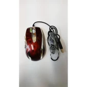 Everest X-968 Xlaser Kablolu Kırmızı Mouse thumbnail 1