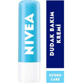 NIVEA Hydro Care Dudak Bakım Kremi, 24 Saat Nem, Aloe Vera, Saf Su ve Doğal Yağlar, SPF 15, Gün Boyu Dudak Bakımı, 4,8g - 1