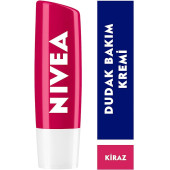 NIVEA Kiraz Dudak Bakım Kremi, 24 Saat Nem, Dudak Bakımı, Kiraz Kokusu, Hafif Kırmızı Işıltı (4,8gr) - 2