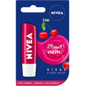 NIVEA Kiraz Dudak Bakım Kremi, 24 Saat Nem, Dudak Bakımı, Kiraz Kokusu, Hafif Kırmızı Işıltı (4,8gr) - 5