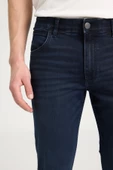 Wrangler W15QMN398 Lacivert Erkek Grensboro Regular Fit Normal Kesim Düşük Bel Düz Paça Kot Pantolon - 3