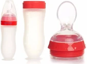 Bebedor Silikon Kaşıklı Biberon 120ML +6 Ay Şeffaf (Kod:7509) (6 Lı Set) - 2