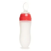 Bebedor Silikon Kaşıklı Biberon 120ML +6 Ay Şeffaf (Kod:7509) (5 Li Set) - 3