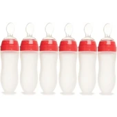 Bebedor Silikon Kaşıklı Biberon 120ML +6 Ay Şeffaf (Kod:7509) (6 Lı Set) thumbnail 2