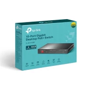 TP-LINK TL-SG1210MP 8 Port 10-100-1000 Poe+ Switch 2 Port 10-100-1000 Mbps 1 Port SFP thumbnail 1