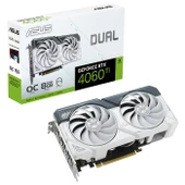 Asus Dual-Rtx4060Tı-O8G-Whıte Rtx4060Tı 8Gb Gddr6X 128Bit 3Xdp/1Xhdmı thumbnail 1
