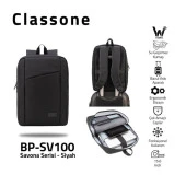 Classone Bp-Sv100 15.6" Savona Notebook Sırt Cantası Sıyah thumbnail 3
