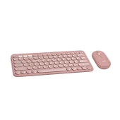 Logitech Pebble 2 Blutooth Klavye&Mouse Set Pembe 920-012247 thumbnail 2