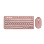 Logitech Pebble 2 Blutooth Klavye&Mouse Set Pembe 920-012247 thumbnail 1