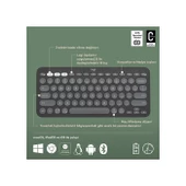 Logıtech K380S Pebble Keys 2  Siyah, 920-011859 Bluetooth Türkçe Q Multimedya Mini Klavye - 2