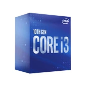 INTEL CORE i3 10100 6MB 4çekirdekli O/B UHD630 1200p 65w Kutulu+Fanlı - 1