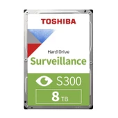 Toshiba 8TB S300 HDWT380UZSVA 3.5" 7200RPM 7-24 Güvenlik Diski - 1