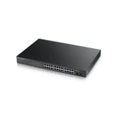 ZyXEL 24port 170w FULL PoE GS1900-24HP GIGABIT 2X SFP Yönetilebilir Switch RackMount - 1