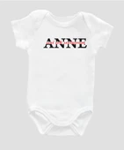 Organik %100 Pamuk Anne Seni Çok Seviyorum Baskılı Çıtçıtlı Bebek Body Badi Zıbın 042 - 1