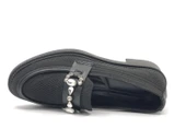 Feles Toka Taş Detaylı Triko Loafer Kadın Babet Ayakkabı thumbnail 10