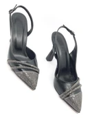 Feles Şerit Taşlı Stiletto Abiye Kadın Topuklu Ayakkabı thumbnail 10