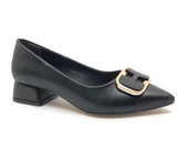 Feles Toka Detaylı Kısa Topuklu Kadın Babet Ayakkabı thumbnail 6