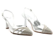 Feles Şerit Taşlı Stiletto Abiye Kadın Topuklu Ayakkabı thumbnail 8