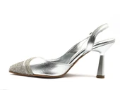 Feles Şerit Taşlı Stiletto Abiye Kadın Topuklu Ayakkabı thumbnail 5