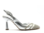 Feles Şerit Taşlı Stiletto Abiye Kadın Topuklu Ayakkabı thumbnail 2