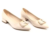 Feles Toka Detaylı Kısa Topuklu Kadın Babet Ayakkabı thumbnail 1