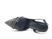 Feles Şerit Taşlı Stiletto Abiye Kadın Topuklu Ayakkabı thumbnail 3