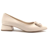 Feles Toka Detaylı Kısa Topuklu Kadın Babet Ayakkabı thumbnail 13