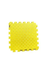 Tatami Yer Minderi 5 Adet Sarı 100X100X26Mm Anaokulu Kreş Tatami Eva Zemin Minderi Çocuk Yer Matı - 3